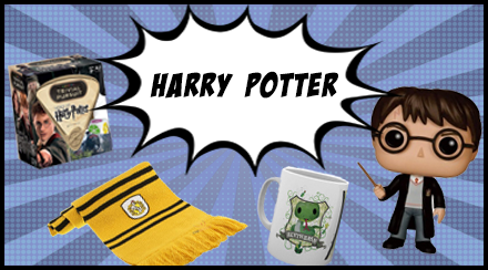 Harry Potter Merchandinse, Hogwarts, Slytherin, Ravenclaw, Hufflepuf og Gryffindor, tryllestave, Funko Pop